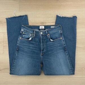 Citizens of Humanity Florence High-Rise Wide Straight Jeans Size 26